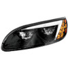 Peterbilt Driver Side LED Headlight With Black Housing