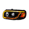 Blackout Projection Headlight with LED Turn Signal and Light Bar - Driver Side Blackout Projection Headlight with LED Turn Signal and Light Bar - Driver Side