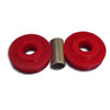 Kenworth Red Poly Radiator Mount Bushings W/ 1 Sleeve Replaces M500-70NR Kenworth Red Poly Radiator Mount Bushings W/ 1 Sleeve Replaces M500-70NR
