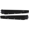 Black Steel 30 Inch Mud Flap Hanger 2.5 Inch Mounting Bolt Center