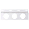 Stainless Steel Top Mud Flap Bracket With Three 4 Inch Light Cutouts