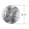 Silver Trailer Maltese Cross Sticker for Air Valve Knob
