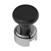 Black Gearshift Knob with 1/2-Inch-13 Thread and Eaton Fuller Style 13/15/18 Shifter Adapter