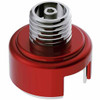 Candy Red Shift Knob Mounting Adapter With Inner Mounting Base