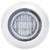 3 LED Mini Clearance Marker Light W/ SS Bezel - White LED / Clear Lens 3 LED Mini Clearance Marker Light W/ SS Bezel - White LED / Clear Lens