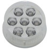 7 Diode 2 Inch Round Clearance Marker Light - Amber LED / Clear Lens