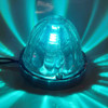 White/Cyan Dual-Color 15 LED 1157 Bulb with Chrome Aluminum Housing for Watermelon Glass Lens