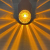 Amber/Dark Purple 15-Diode 1157 LED Dual Color Bulb with Super Bright Star Pattern for Glass Lens