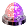 Small Watermelon Style Dual Function & Tone Light With Red to Purple LED & Clear Glass Lens By Legendary