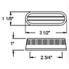 Diode Marker Light - Red Mini Long 10