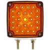 52 Diode Double Face Double Stud Square Amber / Red Turn Signal Light For Passenger Side