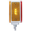LED Double Face Square Turn Signal Amber Front/ Red Back Light, Double Stud Mount For Driver Side