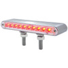 6 1/2 Inch 20 Diode Dual Face Light Bar - Amber & Red LED / Clear Lens