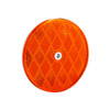 3-3/16 Inch Round Center Bolt-On Amber Reflector