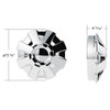 Rubicon Chrome ABS Plastic Front Axle Cover With Ten 33 MM Thread On Lugnut Covers