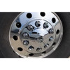 Chrome Plastic Tandem Hub Cover Kit- Floating Logo