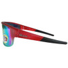 Sunglasses with Red to Green Full Frame Shield Style