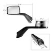 Chrome Hood Mirror Assembly with Sequential LED Turn Signal – Passenger Side for Volvo VNL