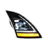 Full LED Blackout Headlights with Sequential Turn Signal for Volvo VNL Gen III - Passenger Side