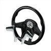 18-Inch YourGrip Glossy Candy Black Wood Steering Wheel for Peterbilt 579 and Kenworth T680