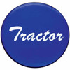 Glossy Blue Tractor Air Valve Sticker For Small Dash Knob