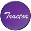 Glossy Purple Tractor Air Valve Sticker For Small Dash Knob