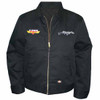 Chrome Shop Mafia Black Embroidered Work Jacket - Large