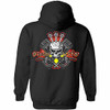 Diesel Life Black & Red Skeleton Logo Hoodie - Large