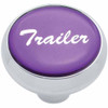 Chrome Deluxe Air Valve Knob W/ Glossy Purple Trailer Sticker