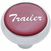 Chrome Deluxe Air Valve Knob W/ Glossy Red Trailer Sticker