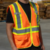 High Visibility Reflective Orange Safety Vest - Small