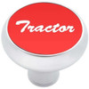 Chrome Air Valve Knob Red Tractor Aluminum Sticker