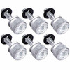 Chrome Dash Screws With Clear Jewel  For Peterbilt (Pack Of 6)
