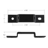 Black Steel Center Bumper Bracket Replaces N11-1824 For Kenworth T680