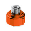 M30 X 3.5 Thread- On Gearshift Adapter W/ LED Mount- Cadmium Orange For Eaton- Fuller 9/10 Speed