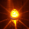 2 Inch Glass Watermelon Light W/ 3 Wire- Amber LED/ Dark Amber Lens By Legendary