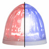 2 Inch Glass Watermelon 4 Wire Dual Tone LED Lights- Red- Blue LED/ Clear Lens By Legendary