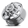 22.5 X 8.25 Inch Polished Aluminum Luxe Steer/ Inside Drive Wheel 22.5 X 8.25 Inch Polished Aluminum Luxe Steer/ Inside Drive Wheel