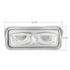 Driver Side Chrome High Power LED Headlight W/ Turn Signal & Position Light Fits Freightliner, Kenworth & Peterbilt