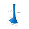 Blue Vinyl Shifter Boot- 17 Inch