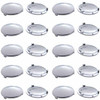 Chrome Plastic Button Cover  For Kenworth - Pack Of 10