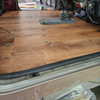 Peterbilt 378 & 379 Light Oak Precut Vinyl Floor With Shifter Hole