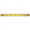 10 Diode 9 Inch Dual Function Strip Light - Amber LED / Amber Lens