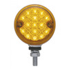 3 Inch 15 Diode Amber & Red LED Dual Function Reflector Double Face Light