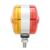 3 Inch 15 Diode Amber & Red LED Dual Function Reflector Double Face Light