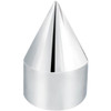 Chrome Plated Plastic Push On Nut Covers W/ Spiked Top