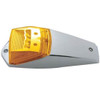 Chrome Amber LED Cab Light 17 Diode W/ Amber Lens & Reflector - 5 Pack