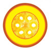 4 Inch 21 LED Round Turn Signal Glolight W/ Amber Lens