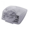 19 LED Square Reflector Cab Light - Amber LED/ Clear Lens