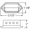 Chrome 2.5 X 1.125 X 1 Inch License Light